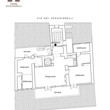 Residenza Torre Vecchiarelli - 5 Penthouse Apartmán *